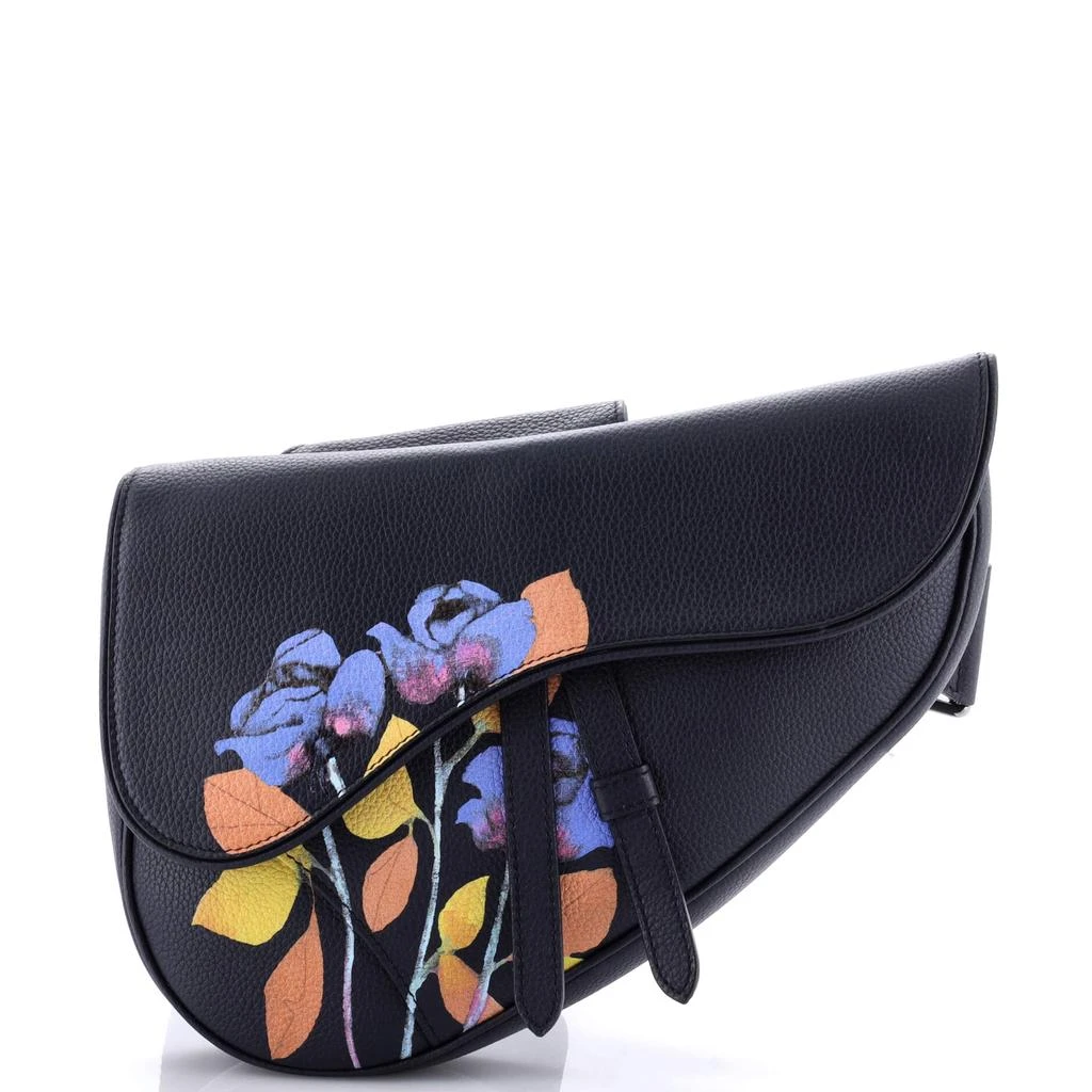 Dior Alex Foxton Floral Saddle Crossbody Bag Printed Leather 1