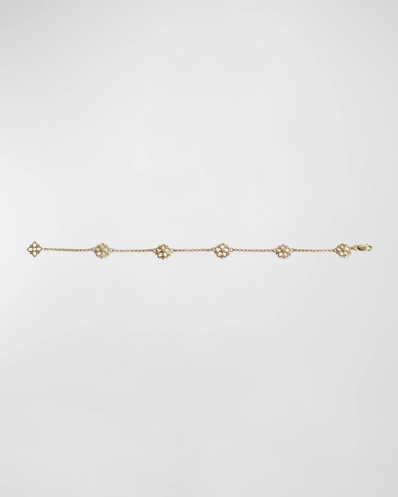 Stephen Dweck White Mother of Pearl and White Diamond Bracelet in 18K Gold 3