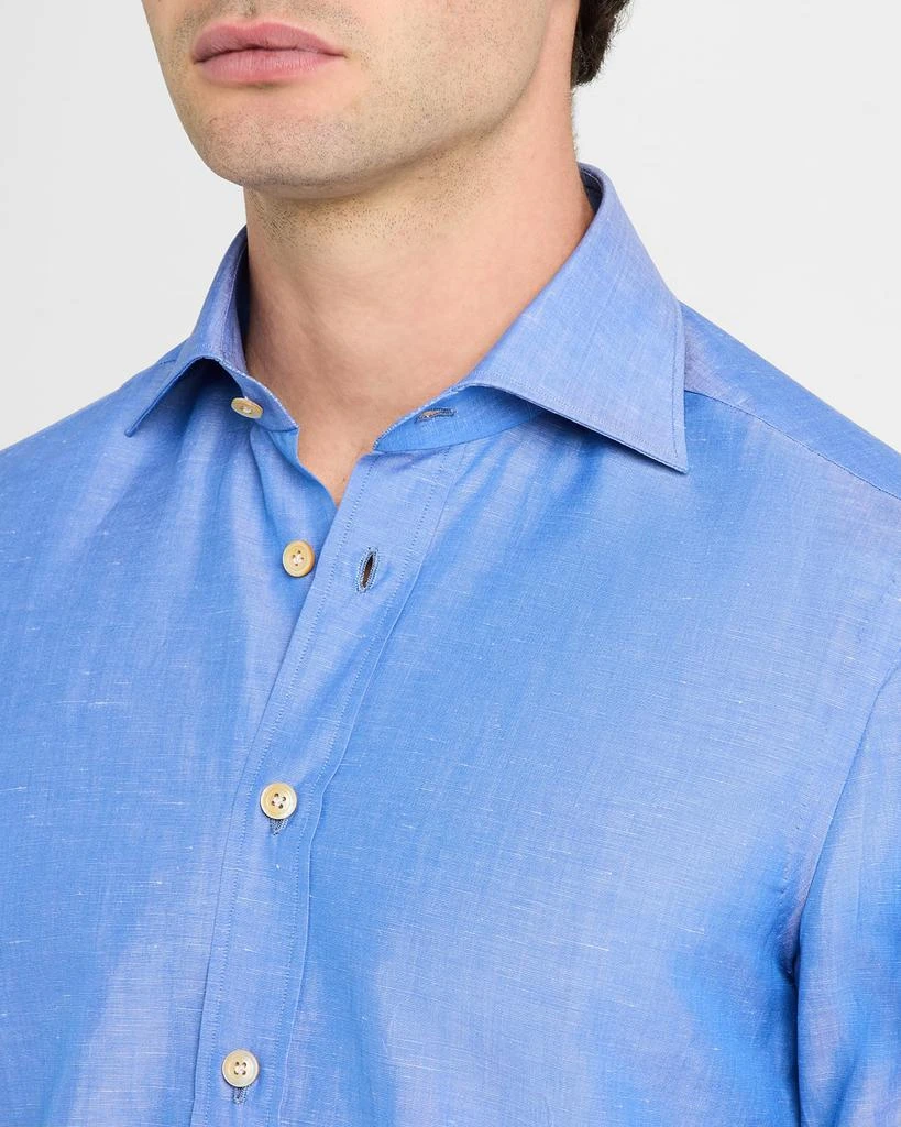Kiton Men's Heathered Cotton Dress Shirt 5