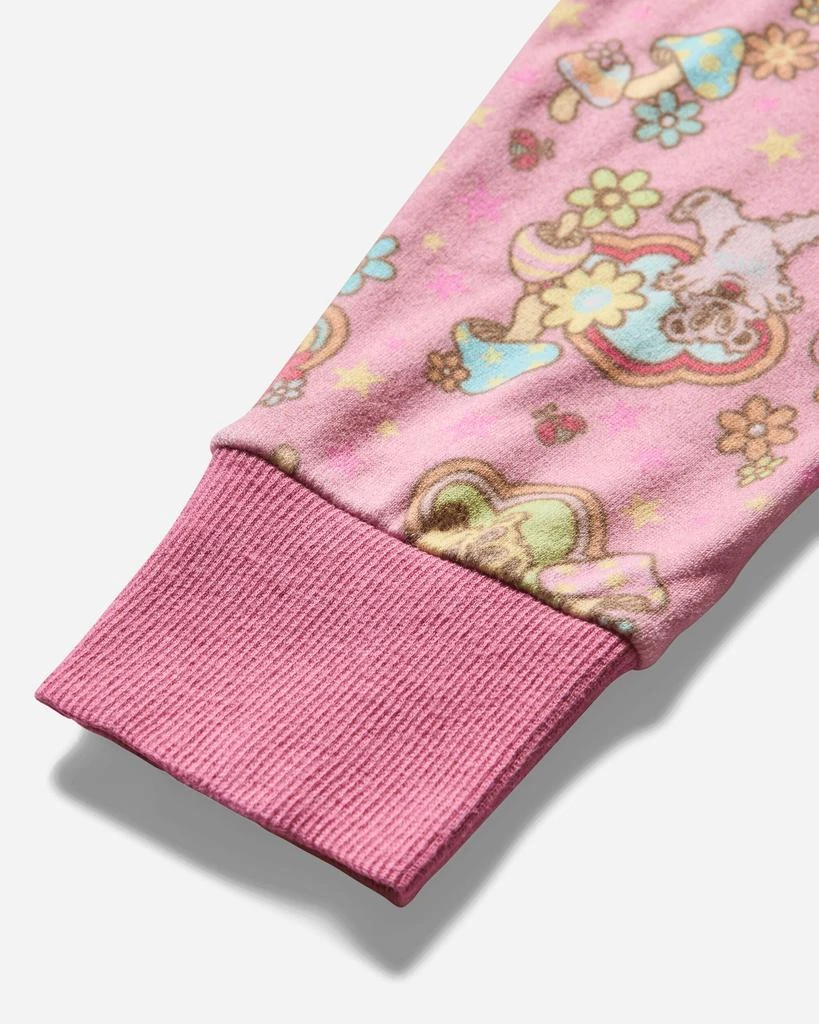 Hysteric Glamour Women's Fire Bear Dream Pattern Zip Hoodie Pink 4
