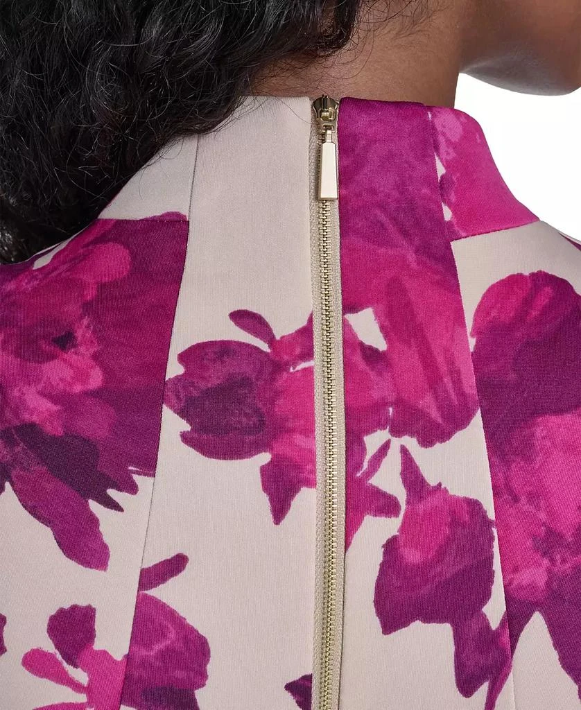 Calvin Klein Women's V-Neck Printed Midi Dress 7