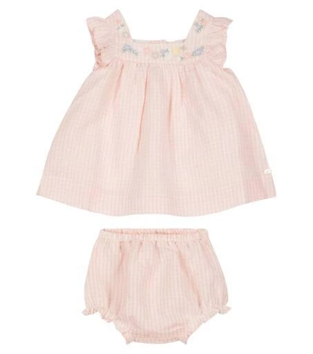 Tartine et Chocolat Baby set of linen-blend dress and bloomers 1