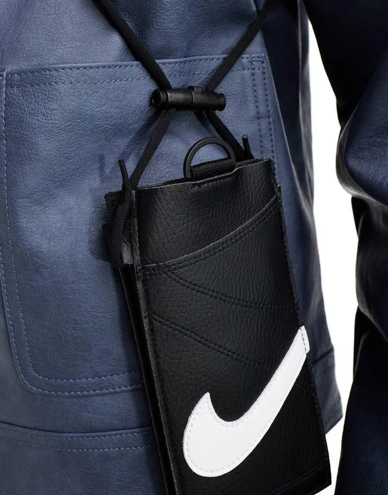 NIKE Nike Premium phone pouch crossbody bag in black 2