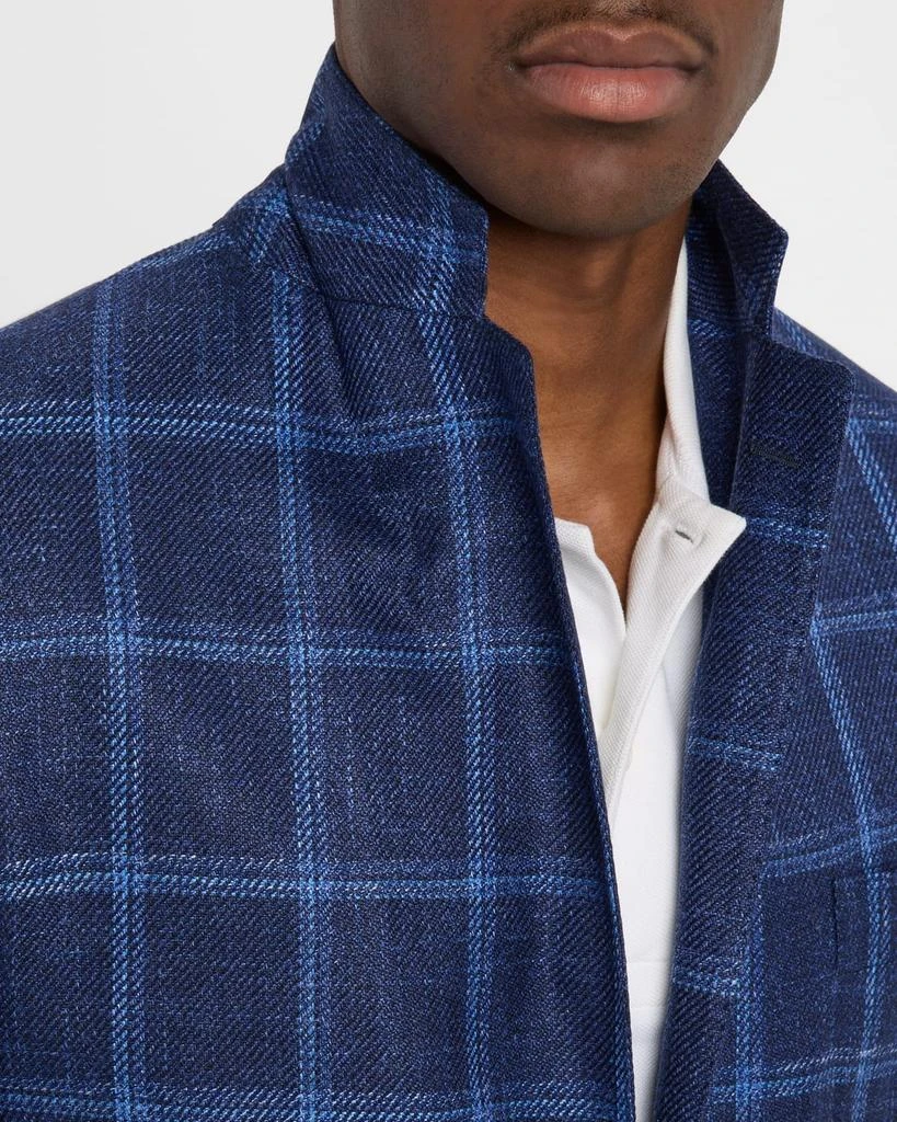 Sartorio Napoli Men's Large Overcheck Sport Coat 6