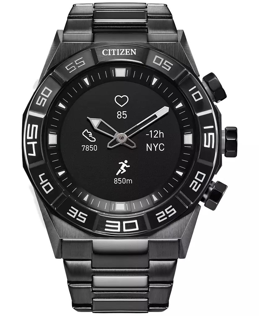 Citizen Men's CZ Smart Hybrid HR Grey Ion-Plated Stainless Steel Bracelet Smart Watch 44mm