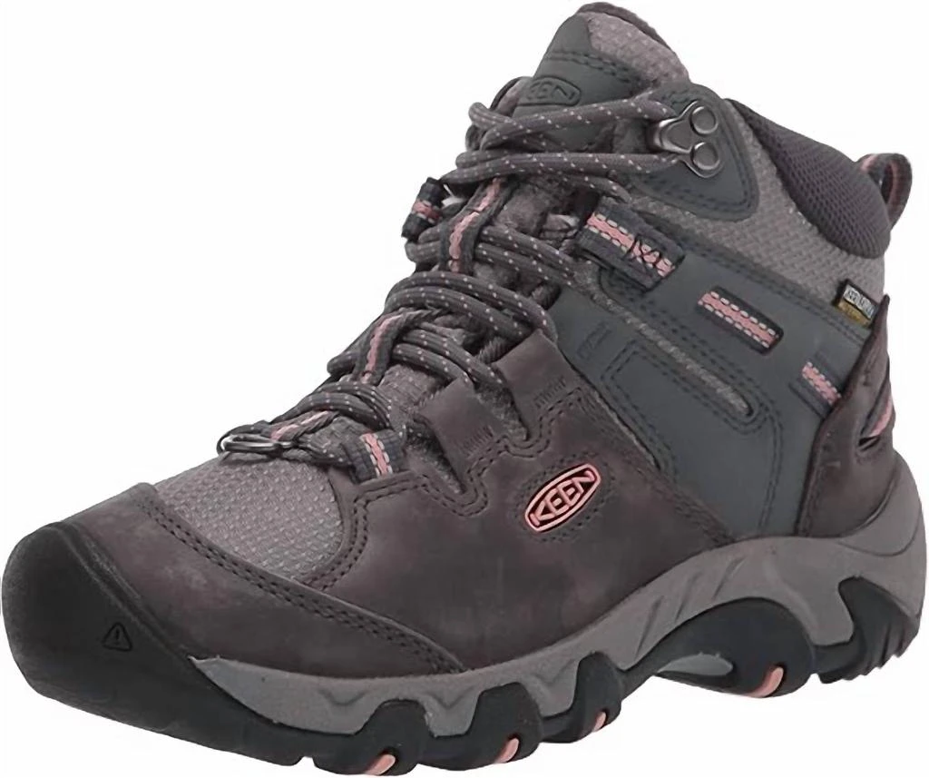 Keen Women
s Steens Polar Boot Waterproof Winter Boots In Steel Grey/rose Dawn 2