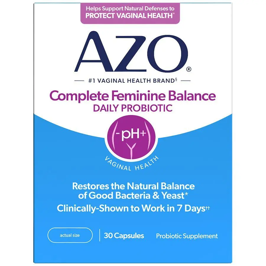 AZO Complete Feminine Balance Daily Probiotics for Women Capsules