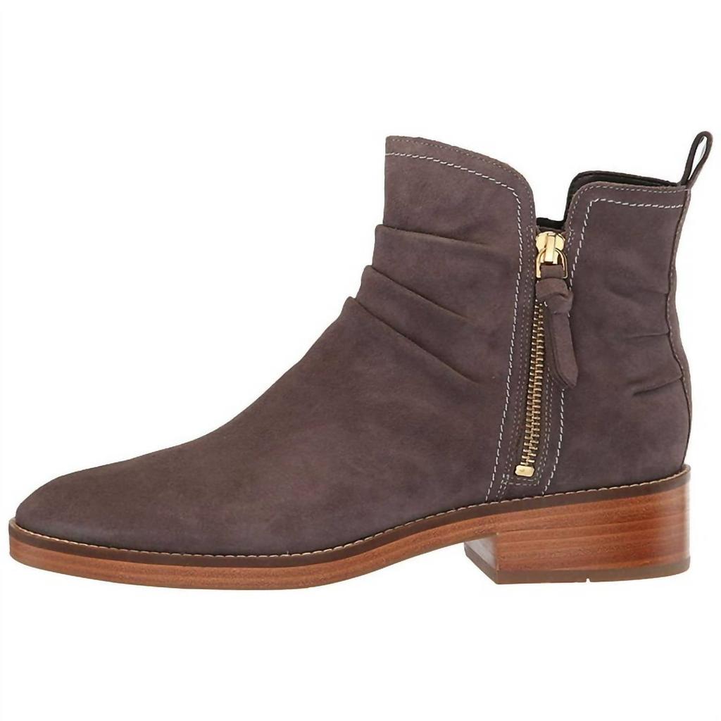 Cole Haan Women's Harrington Grand Slouch Bootie In Storm Cloud Suede
