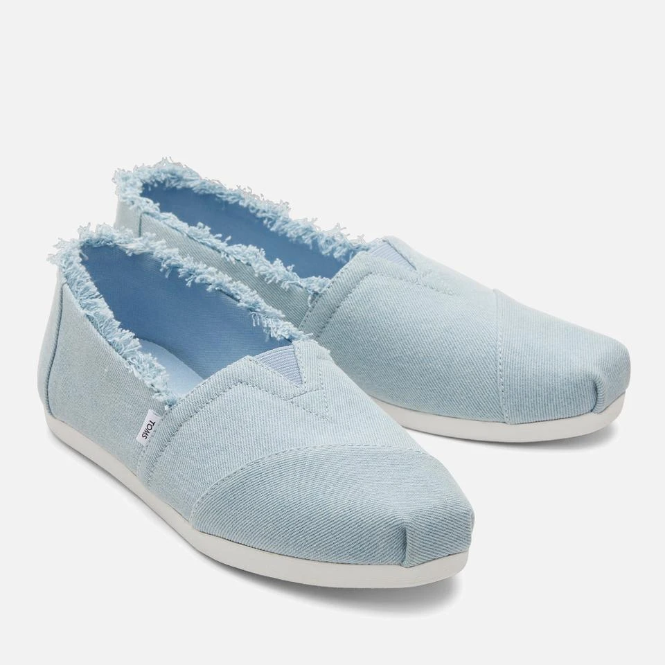 TOMS TOMS WOMEN'S ALPARGATA WASHED DENIM PUMPS 2