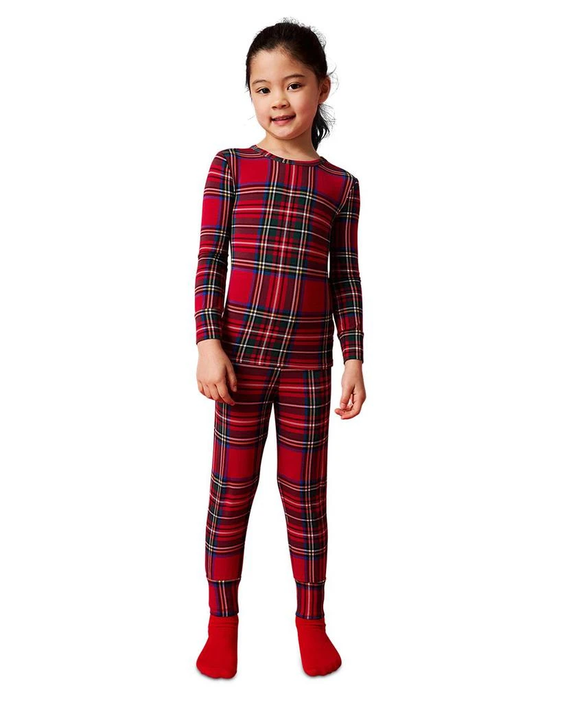 Posh Peanut Unisex Tartan Plaid Classic Pajama Set - Baby 4