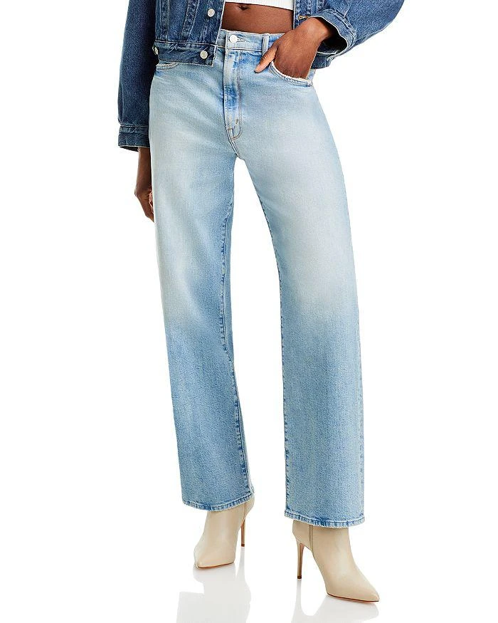 MOTHER The Spitfire Sneak High Rise Wide Leg Jeans in I Confess 1