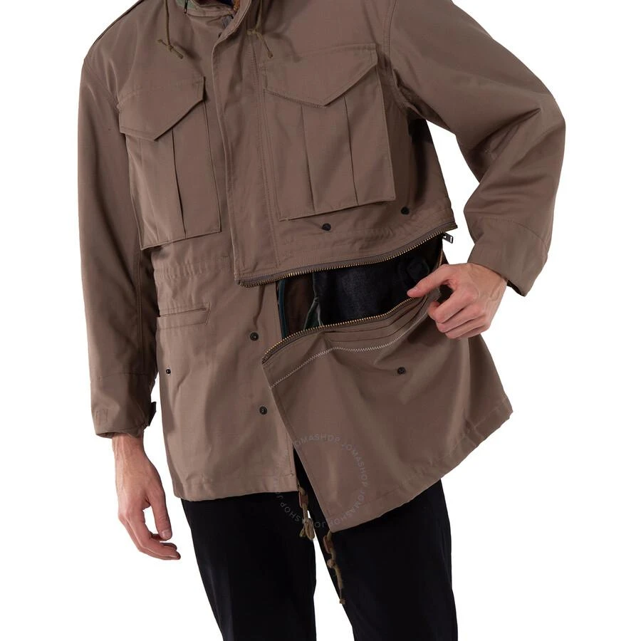 Kolor Kolor Men's Beige Shearling-Collar Drawstring Jacket, Brand Size 2 (Medium) 2