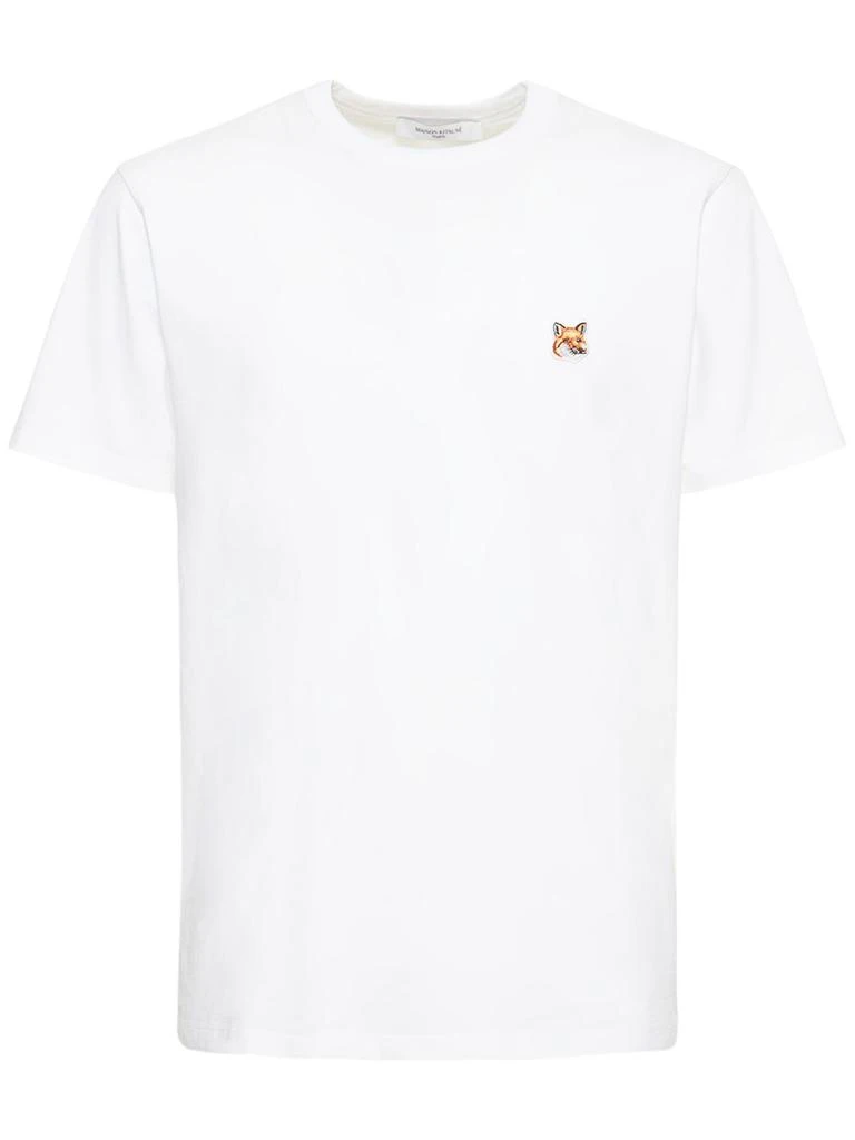 Maison Kitsune Fox Logo Cotton Jersey T-shirt 1