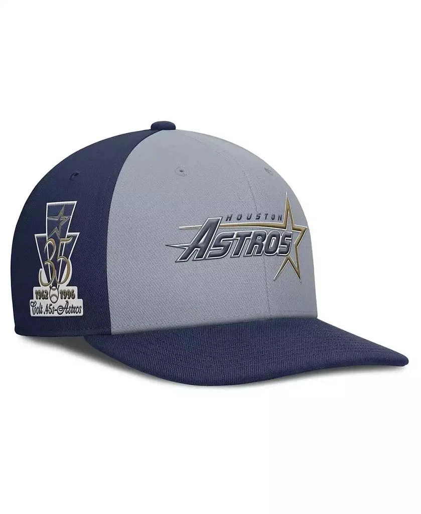 NIKE Men's Gray/Navy Houston Astros Pro Performance Snapback Hat 1