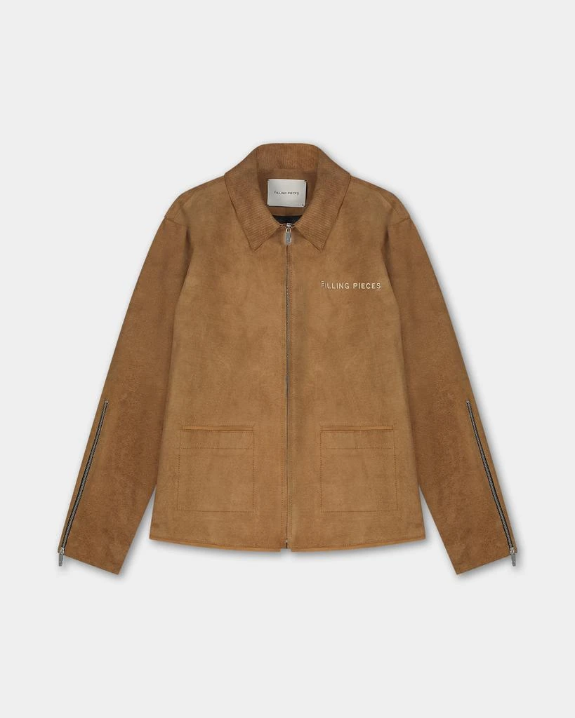 Entry Luxury Leather Jacket Suede Camel 9