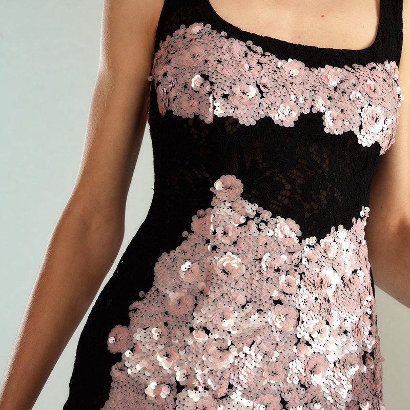 Cynthia Rowley The Cosmo Dress Black/Pink