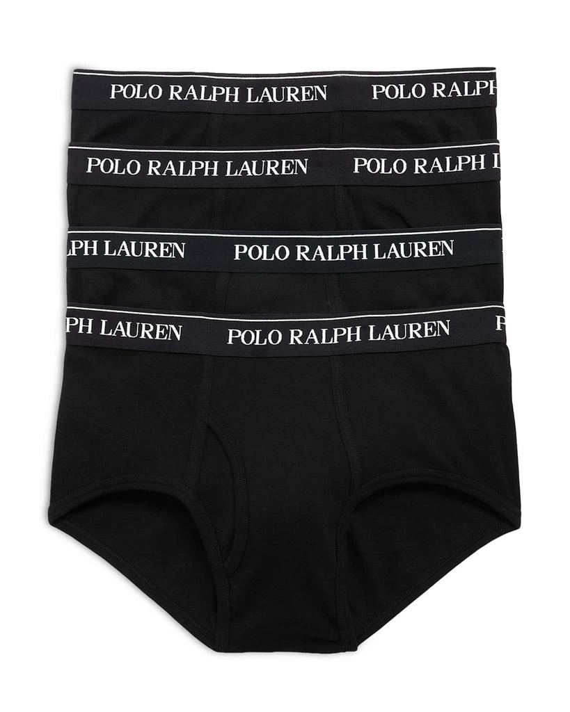 Ralph Lauren Cotton Logo Waistband Briefs, Pack of 4 1
