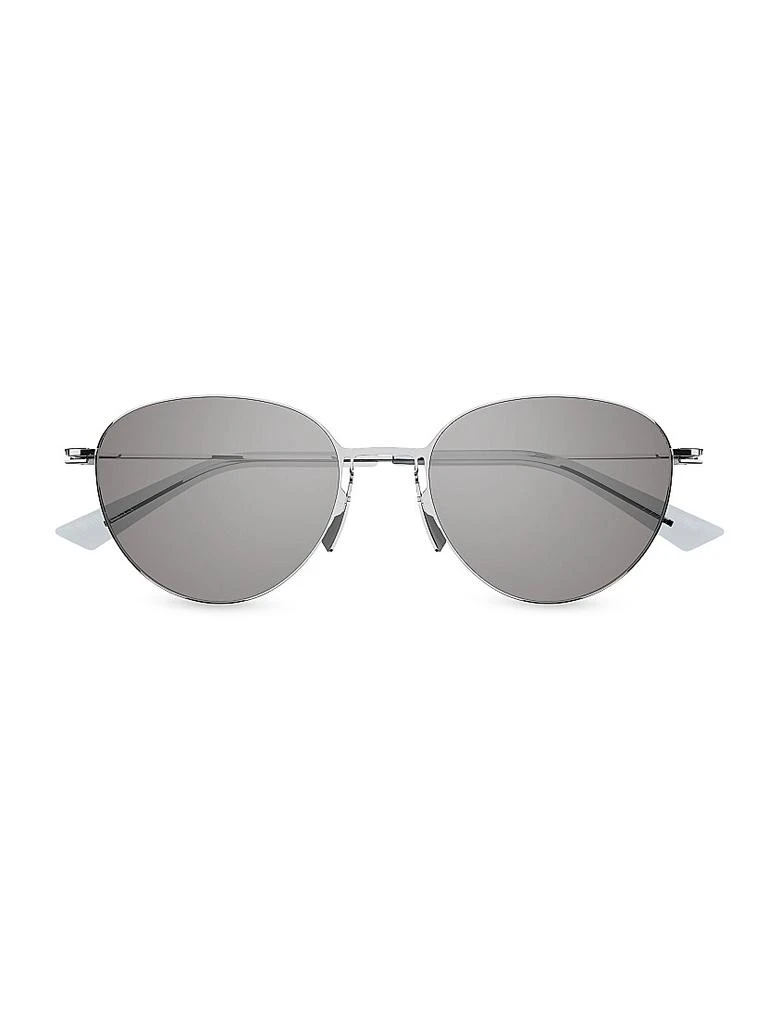 Bottega Veneta Thin Triangle 51MM Round Sunglasses 2