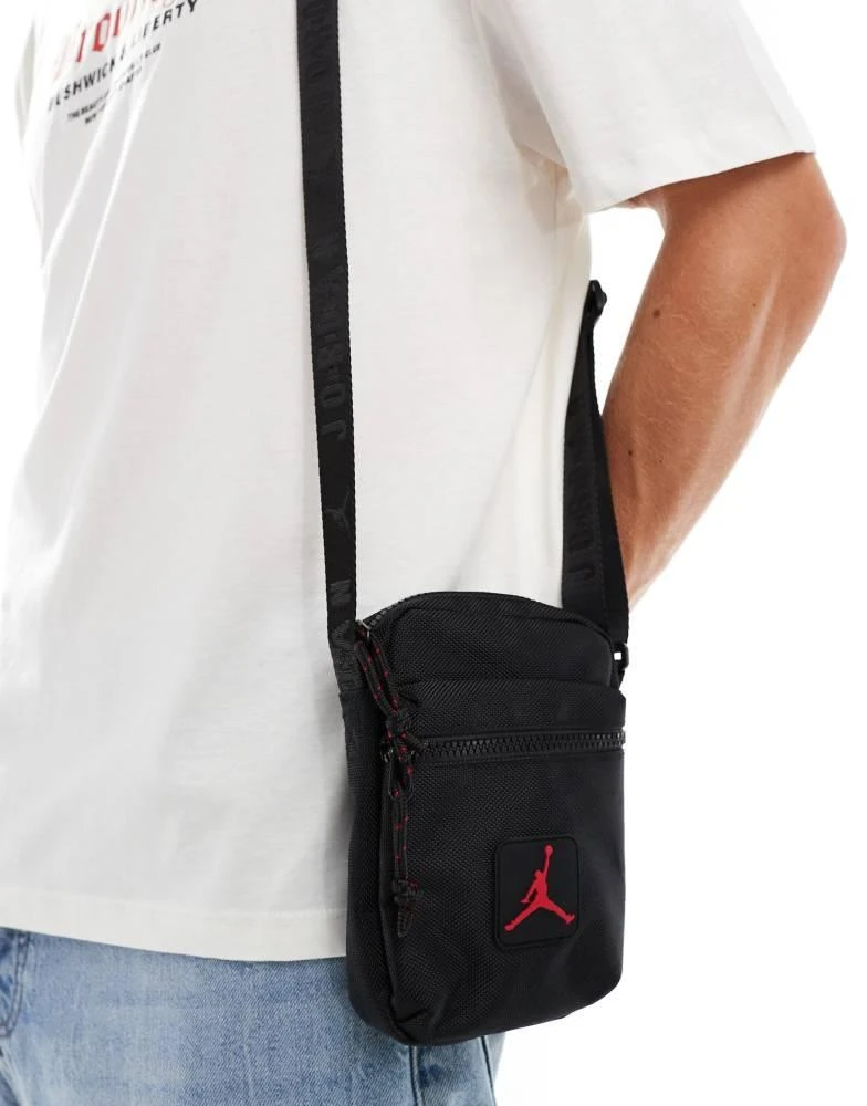 Jordan Jordan logo crossbody bag in black 2