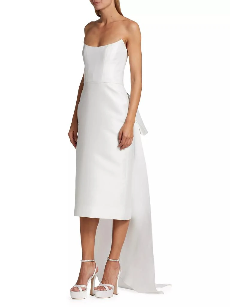 Amsale Bow-Back Mikado Satin Bridal Dress 4