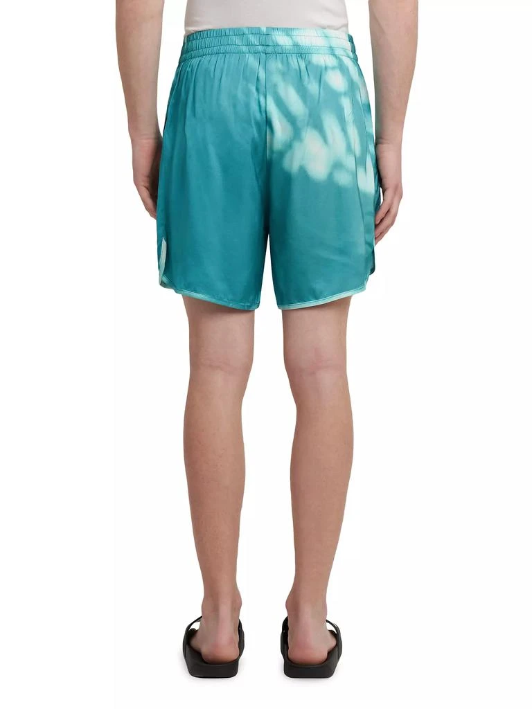Blue Sky Inn Palm Shadow Abstract Shorts 5