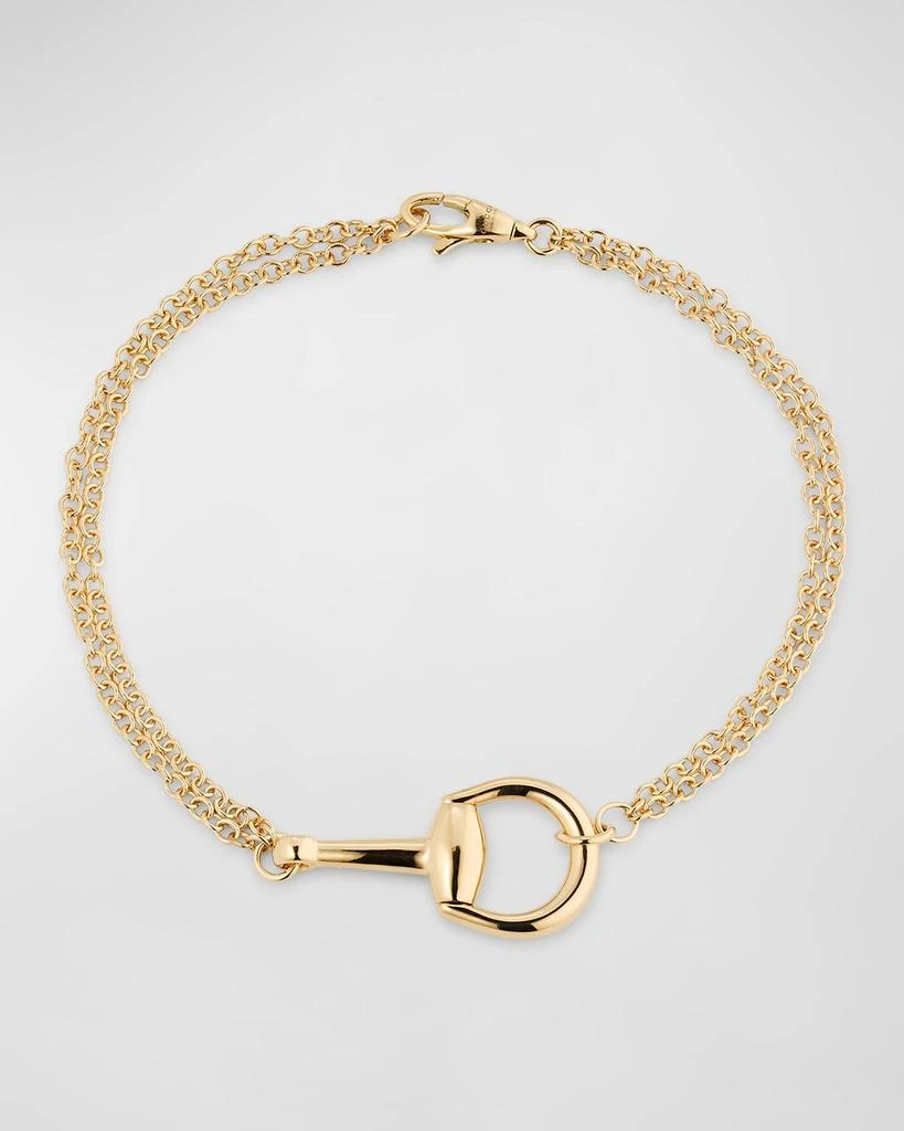 Gucci 18K Yellow Gold Horsebit Chain Bracelet