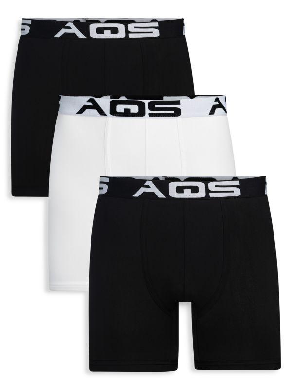 AQS 3-Pack Assorted Boxer Briefs