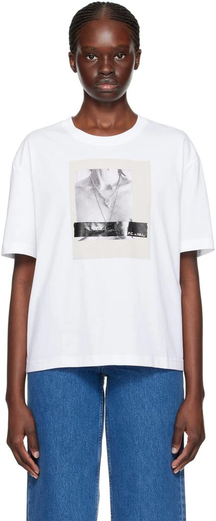 A.P.C. White Natasha Ramsey-Levi Edition New Heaven T-Shirt 1