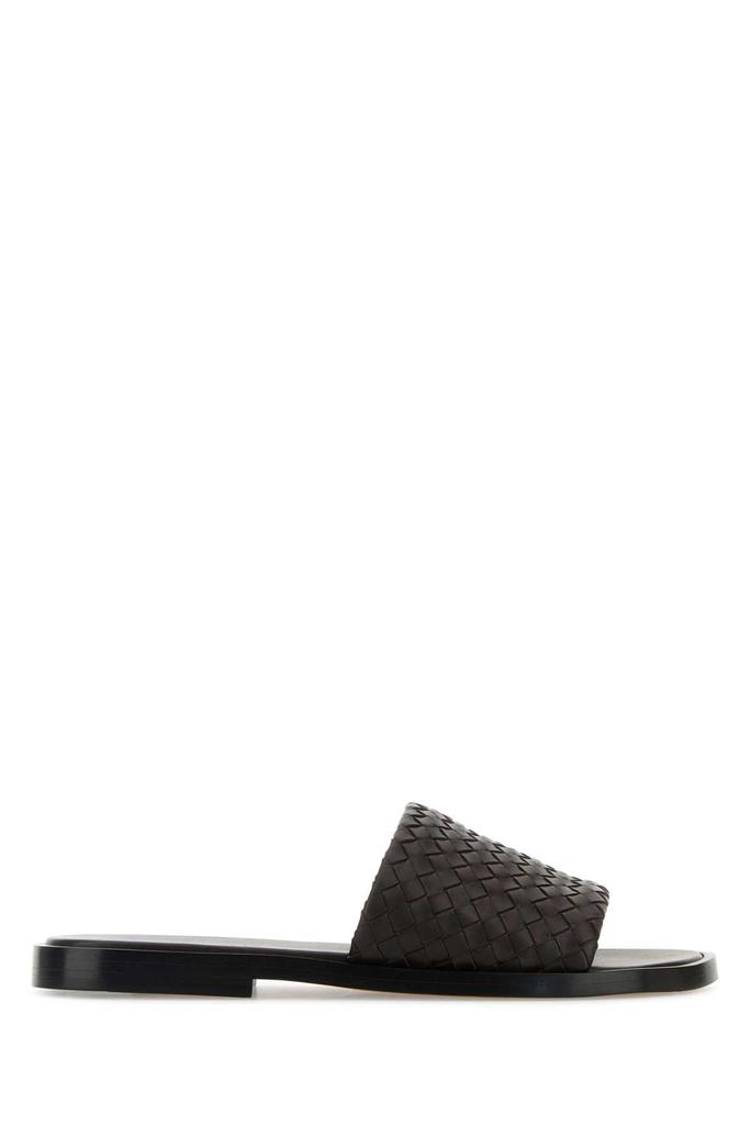 サンダル BOTTEGA VENETA Chocolate Nappa Leather Slippers Bottega Veneta Chocolate Nappa Leather Slippers - Sandals