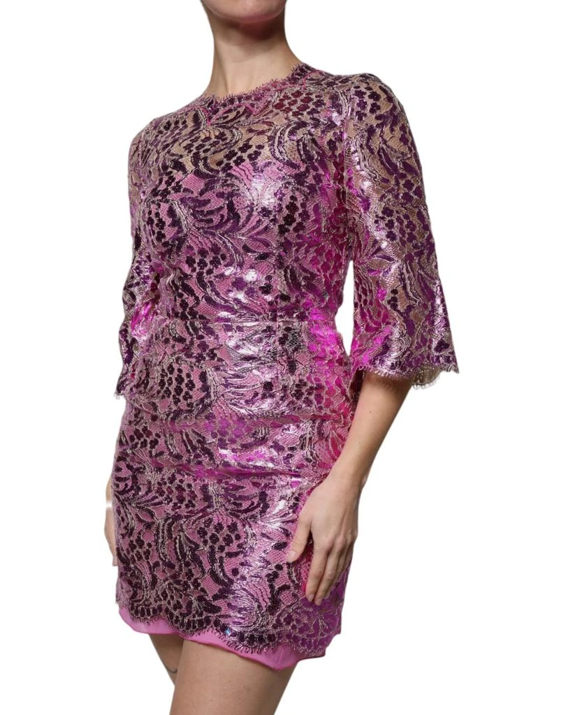 Metallic pink Floral Sheath Mini Women's Dress On Sale Now with Up to 53% Off | Discover Exclusive Deals & Savings at BeyondStyle Authentic Dolce & Gabbana women|clothing|dresses with Limited-Time Metallic pink Floral Sheath Mini Women's Dress On Sale Now with Up to 53% Off | Discover Exclusive Deals & Savings at BeyondStyle Authentic Dolce & Gabbana women|clothing|dresses with Limited-Time