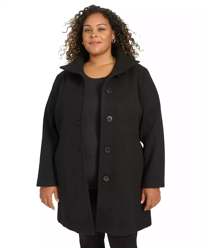 Calvin Klein Womens Plus Size Walker Coat, Created for Macys 4