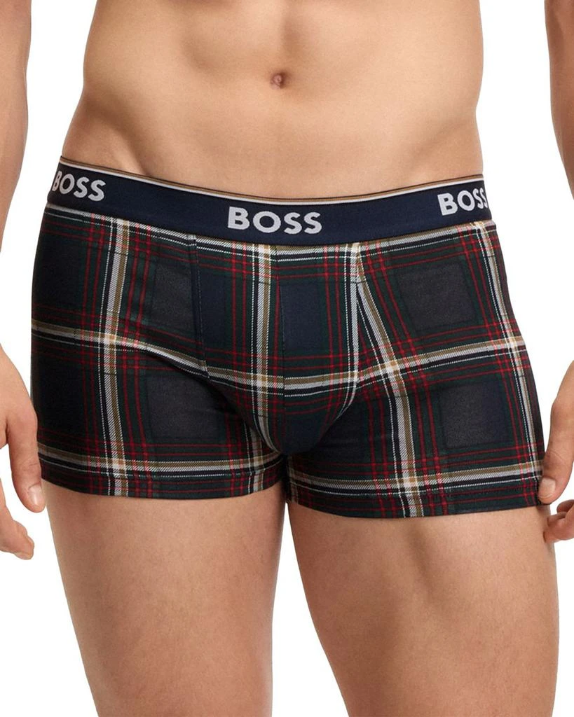 Hugo Boss Power Design Slim Fit Trunks, Pack of 3 6