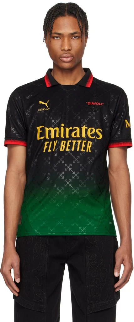 Off-White Black PUMA & AC Milan Edition Match Jersey 1