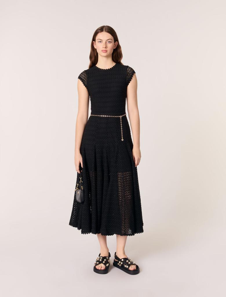 Maje Maje Woman's polyester Crochet-knit maxi dress for Spring/Summer
