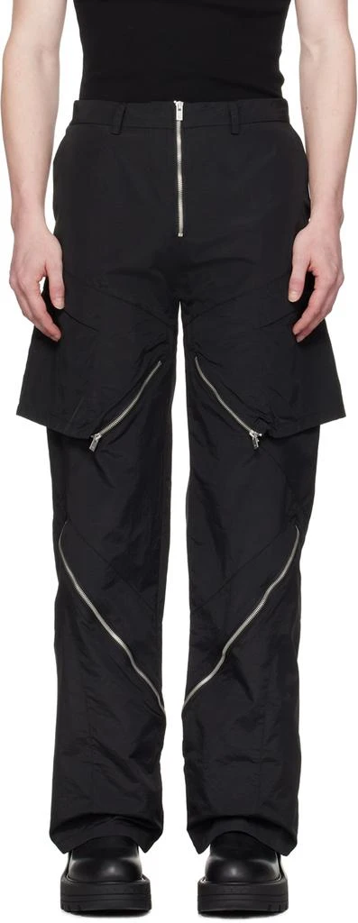 HELIOT EMIL Black Stratum Cargo Pants 1