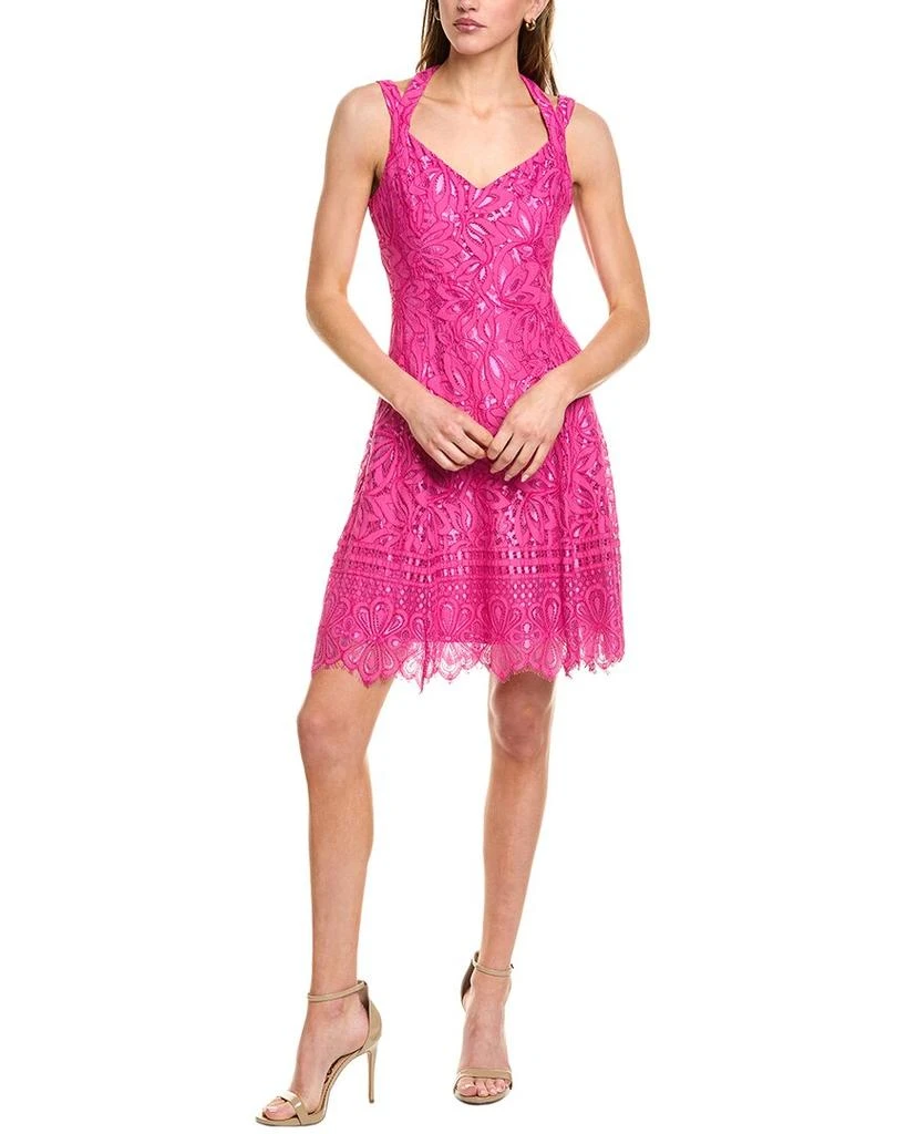 Kensie Corded Lace Mini Dress 1