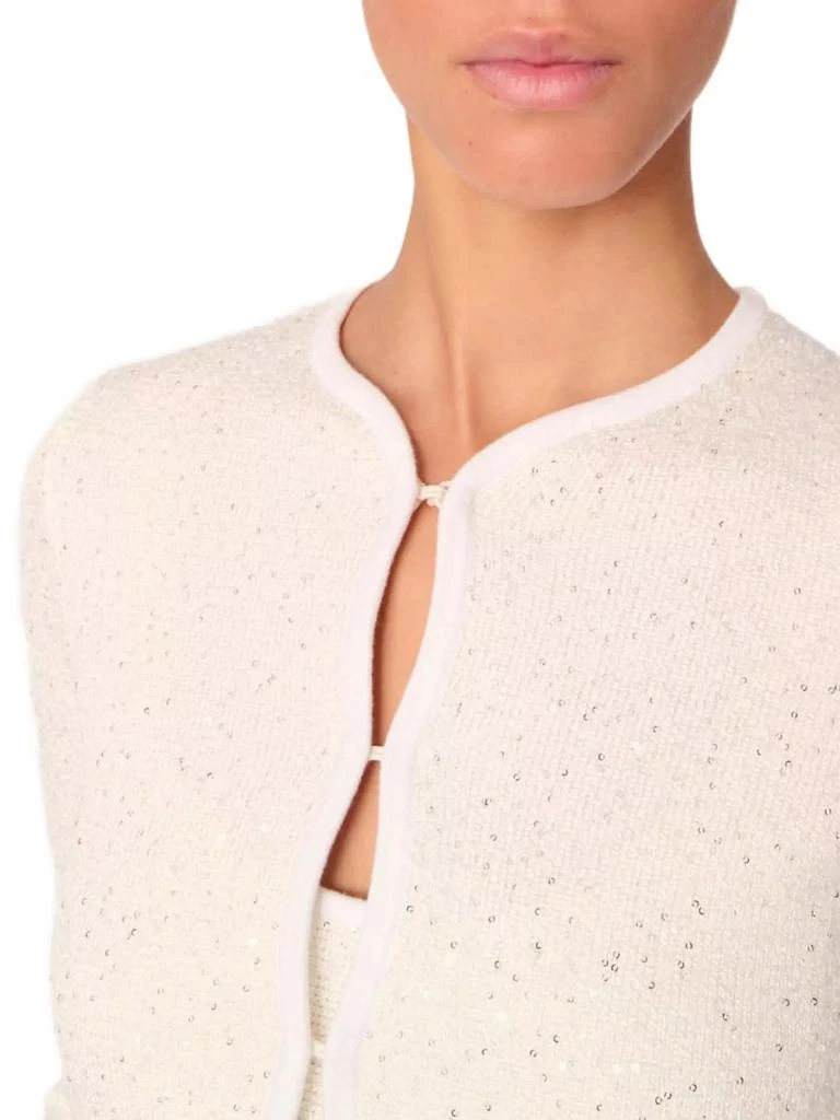 Maje Cropped Cardigan with Rhinestones 7