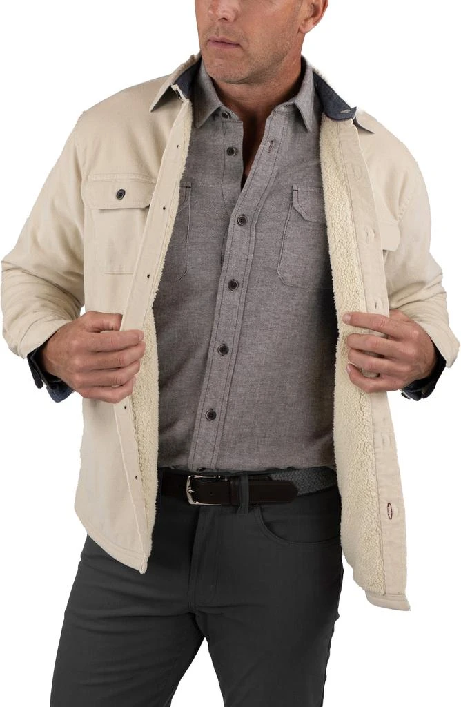 Tailor Vintage Faux Shearling Lined Corduroy Shirt Jacket 6