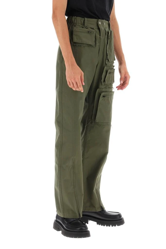 ANDERSSON BELL cargo pants with raw-cut details 2