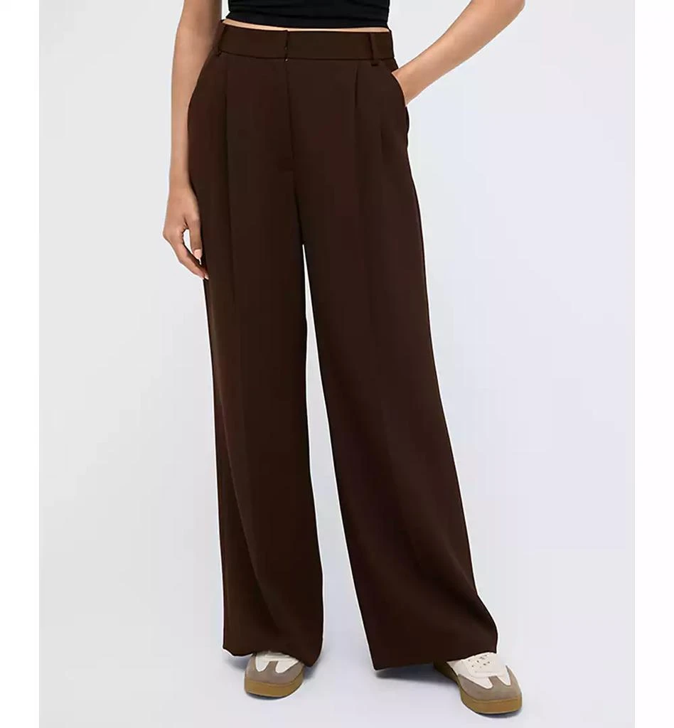 Kenneth Cole Women's Pleated High-Rise Wide-Leg Pants 1