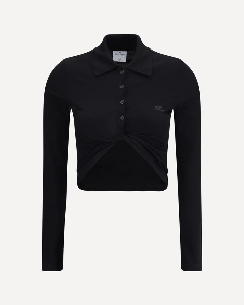 Courrèges Courrèges Polo with twisted detail