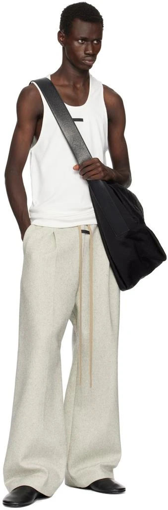 Fear of god Gray Military Wool Wide Leg Sweatpants 4