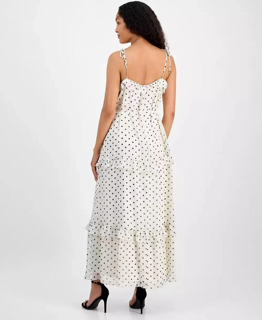 julia jordan Women's Tie-Strap Ruffle-Tier Maxi Dress 5