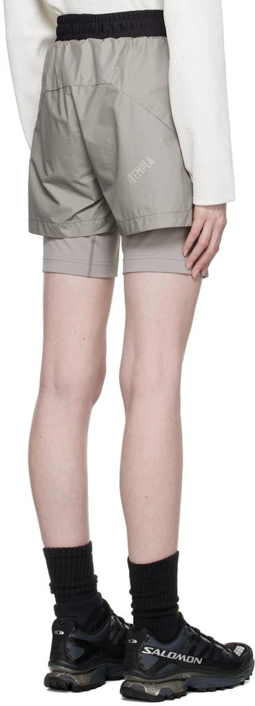 TEMPLA Gray Layered Shorts 3