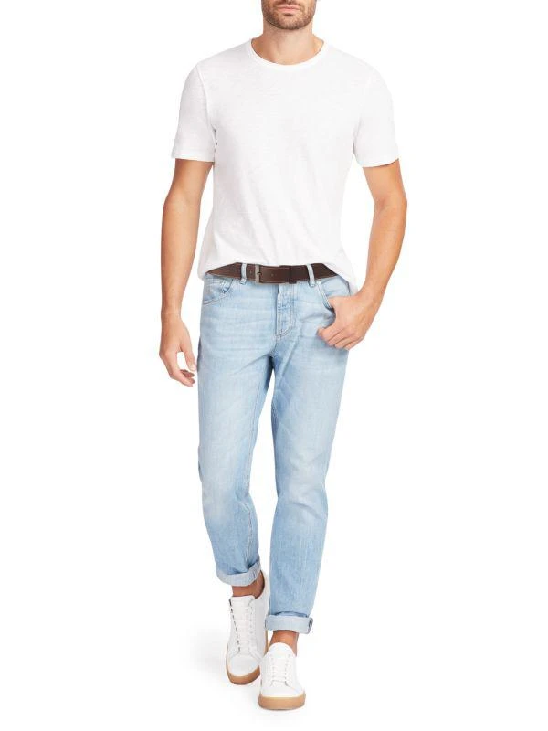 Joe's Jeans Contrast Stitch Leather Belt 2