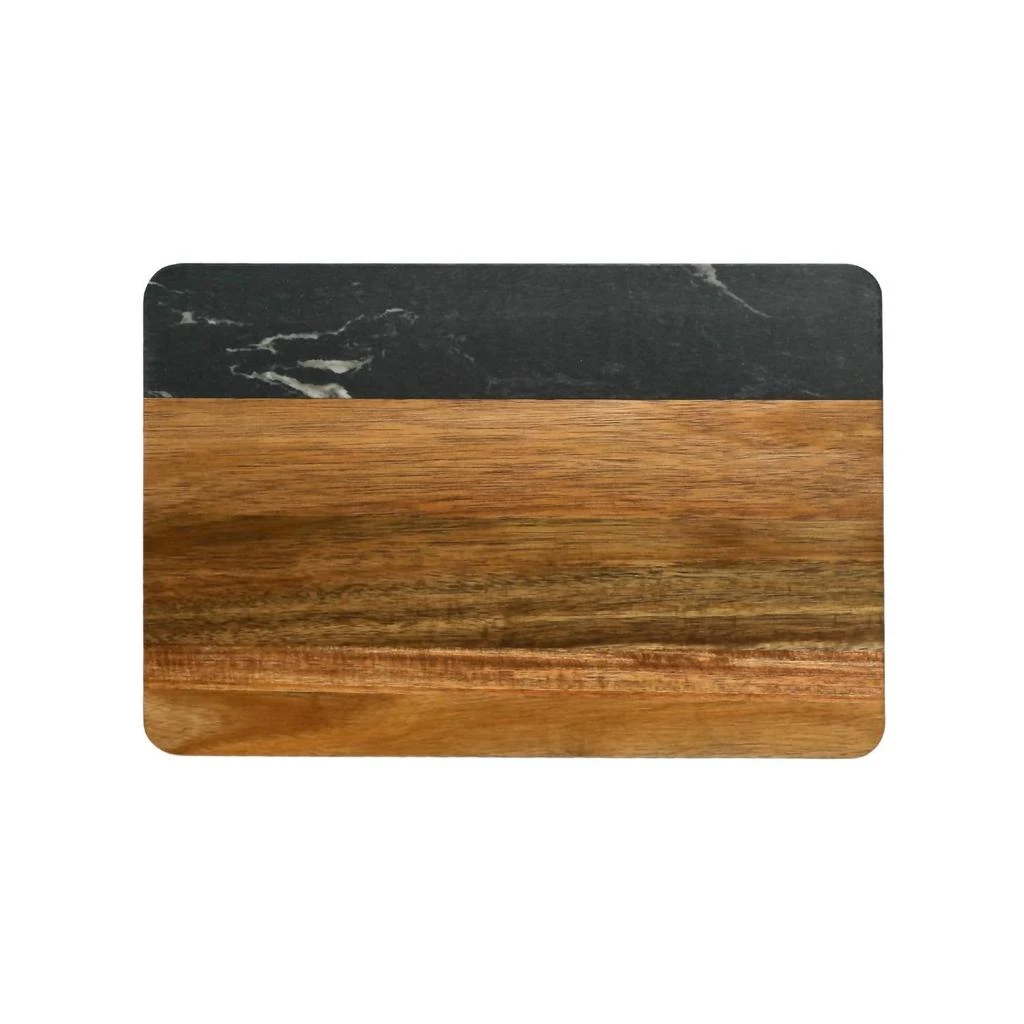 Creative Gifts International Creative Gifts International - Marble and Acacia Wood Rectangle Board
