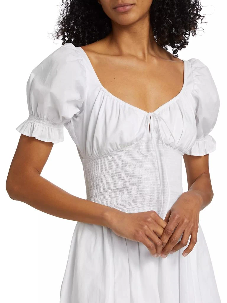 Guizio Luciana Cotton Smocked Midi-Dress 6