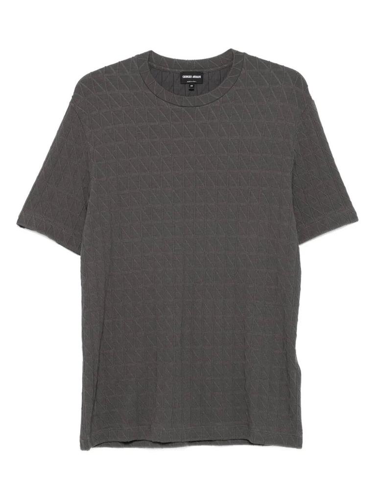 Tシャツ・カットソー GIORGIO ARMANI CAPPUCCINO STRETCH VISCOSE BLEND T-SHIRT Giorgio Armani Cappuccino Stretch Viscose Blend T-shirt - T