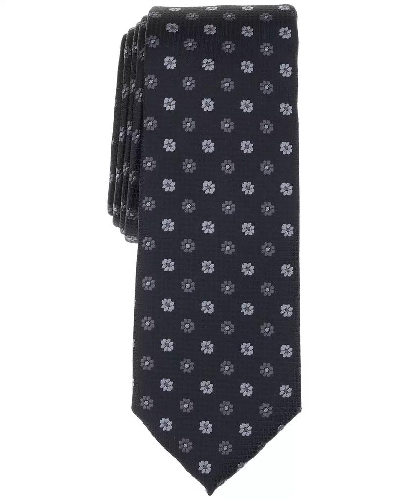Bar III Men's Argyle Floral Medallion Tie, Exclusively at Macy's