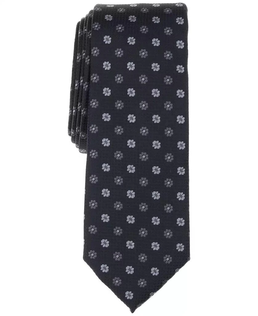 Bar III Men's Argyle Floral Medallion Tie, Exclusively at Macy's 1